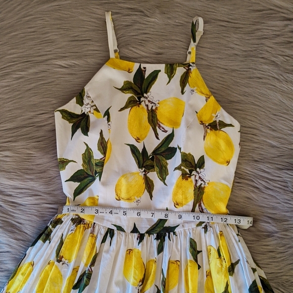 HEARTS AND FOUND Rosalie Lemon Dress S - Picture 2 of 4